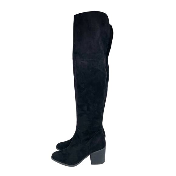 BP Women's Luke Over The Knee Boot Black Faux Suede Size 7.5M - Picture 5 of 15